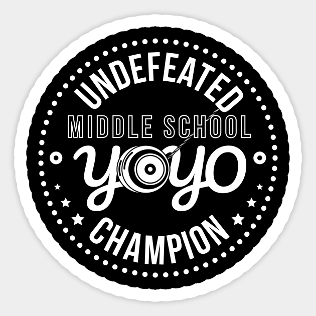 The Undefeated Yoyo Champ Sticker by NeonSunset